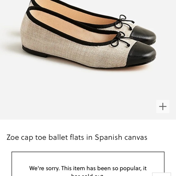 NIB JCrew Canvas Zoe Tap with Toe Cap - Moroccan Sand - Picture 2 of 2